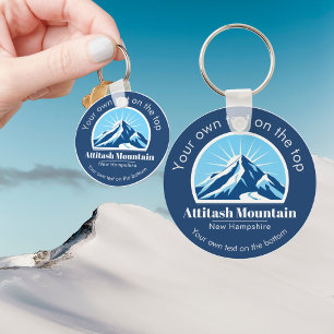 Attitash Mountain New Hampshire Skigebiet Geschenk Schlüsselanhänger