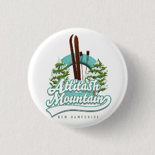 Attitash neues hampshire-Ski-Logo Button