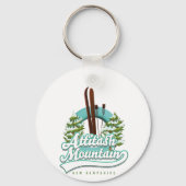 Attitash neues hampshire-Ski-Logo Schlüsselanhänger (Vorderseite)