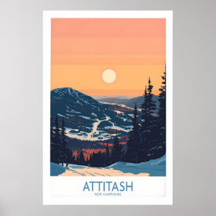 Attitash Poster New Hampshire 1