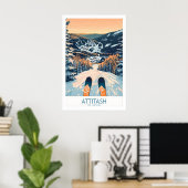 Attitash Ski Kunst Druck 1 Poster (Heimbüro)