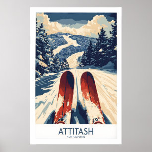 Attitash Ski Poster 1