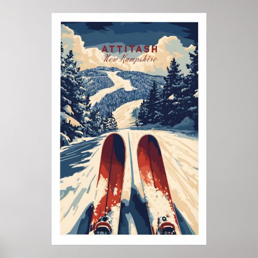Attitash Ski Print 1 Poster (Vorne)
