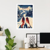 Attitash Ski Print 1 Poster (Heimbüro)