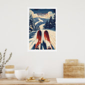 Attitash Ski Print 1 Poster (Küche)