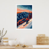 Attitash Ski Wandkunst 1 Poster (Küche)