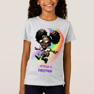Attitude-01 Girls Relaxter T - Shirt