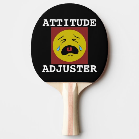 ATTITUDE ADJUSTER FUNNY Ping Pong Paddles Tischtennis Schläger (Vorderseite)