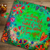 Attitude and Effort Fun Floral Inspiration Puzzle