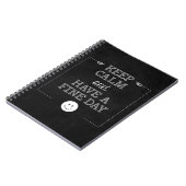 Attitude Behalte beruhigende Inspiration-Quote-Cha Notizblock (Linke Seite)