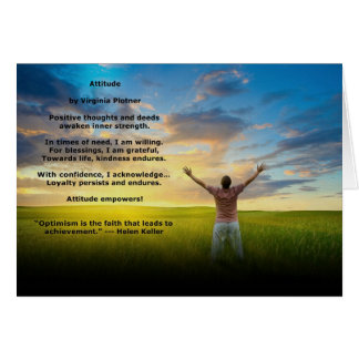 "Attitude"-Bestätigung nicht Karte (innen leer)