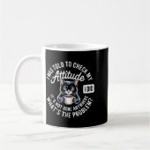 Attitude Check Cat Design With Coffee And Playful  Kaffeetasse (Links)