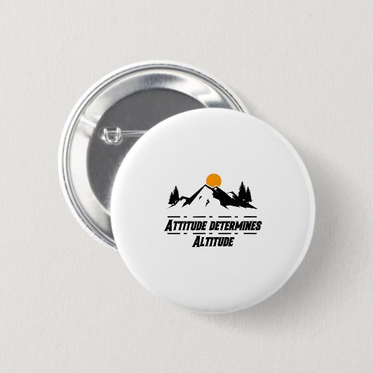 Attitude Determines Altitude, Motivation And Sitiv Button (Vorne & Hinten)