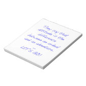 Attitude - Differenz zwischen Leid und Abenteuer Notizblock (Rotiert)