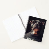 Attitude Dog in Sunglasses Notebook Notizblock (Innenseite)