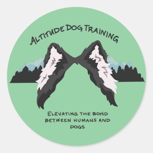 Attitude dog training circle sticker (Vorderseite)