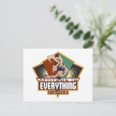 Attitude Fighter Postkarte (Stehend Vorderseite)
