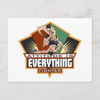 Attitude Fighter Postkarte