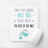 Attitude Glass - Halbwertsangebot für Motivierend Mousepad (Mit Mouse)