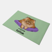 Attitude has Catitude Fußmatte (Schrägansicht)