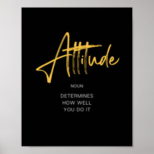 Attitude Inspirierend Zitat-Poster Poster