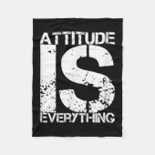Attitude Is Everything - Insrational Quote Gift -  Fleecedecke (Vorderseite)