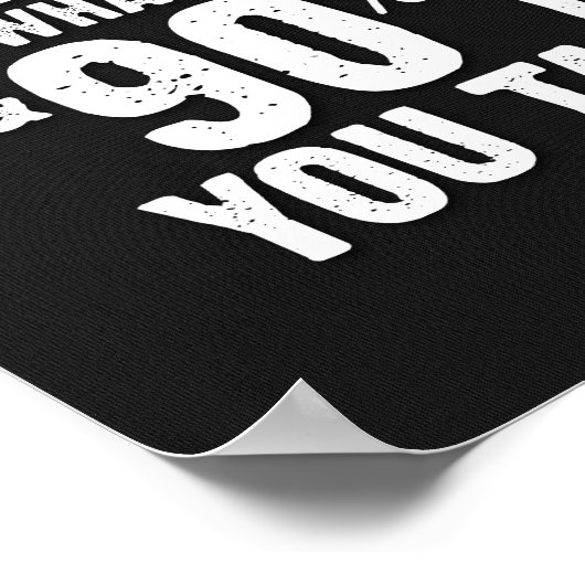 Attitude is Everything Poster - Black (Ecke)