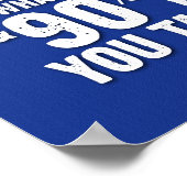 Attitude is Everything Poster - Blue (Ecke)