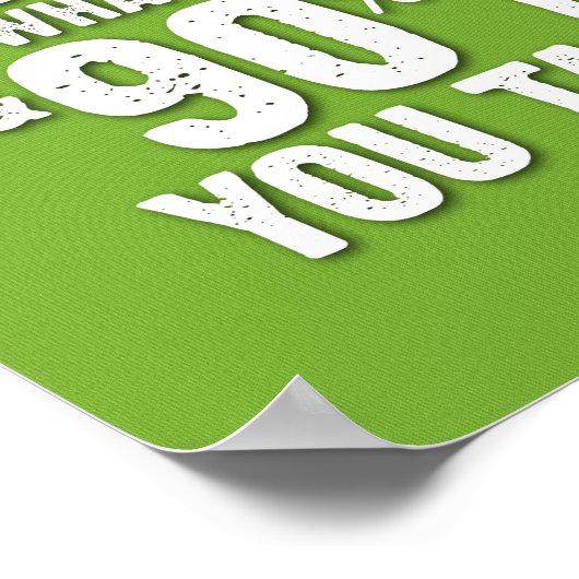 Attitude is Everything Poster - Green (Ecke)