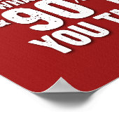 Attitude is Everything Poster - Red (Ecke)