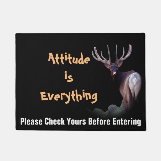 Attitude ist alles Doormat Fußmatte (Vorderseite)