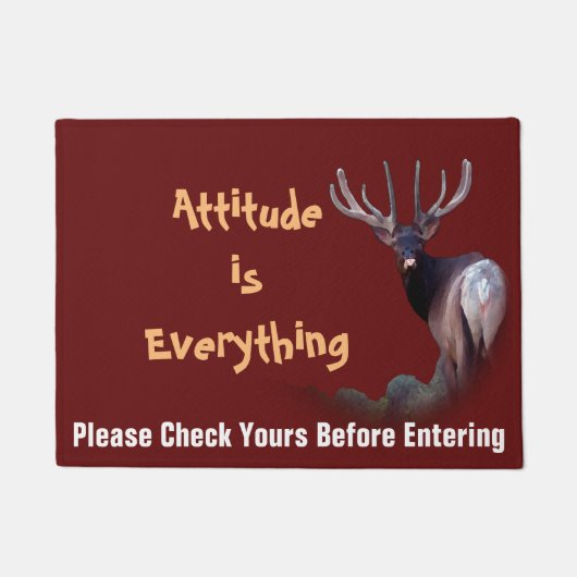 Attitude ist alles fußmatte (Vorderseite)