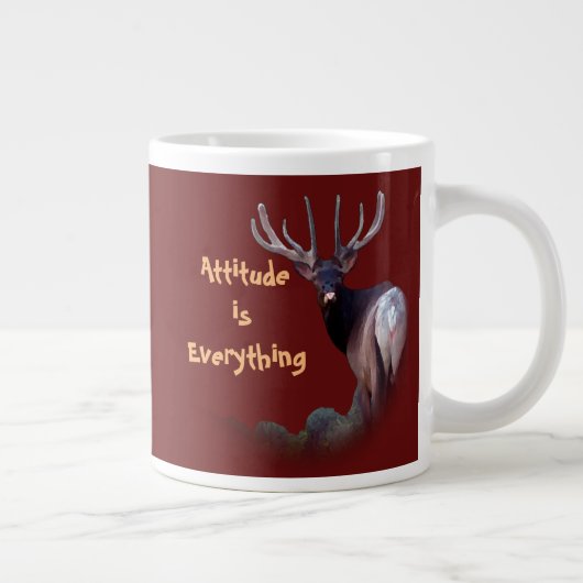 Attitude ist alles Jumbo-Tasse (Rechts)