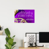 Attitude ist alles - Musikangebot Poster (Heimbüro)