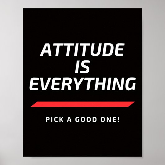 Attitude ist alles poster (Vorne)