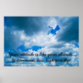 Attitude ist alles poster (Vorne)