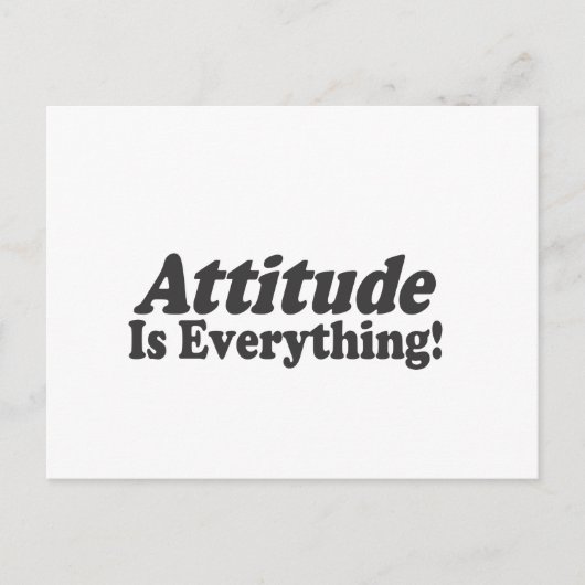 Attitude ist alles! postkarte (Vorderseite)