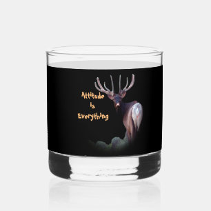 Attitude ist alles whiskyglas
