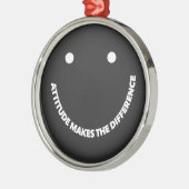 Attitude Makes The Difference Motivational Saying Ornament Aus Metall (Links)