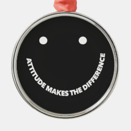 Attitude Makes The Difference Motivational Saying Ornament Aus Metall