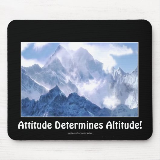 ATTITUDE Mountain Range Motivierend Mousepad (Vorne)
