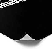 Attitude S Bold Typografy Design Sticker Poster (Ecke)