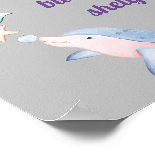 Attitude Sea Creature Sprichwort Poster (Ecke)