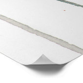 Attitude Watercolor Abstraktes Portrait Poster (Ecke)