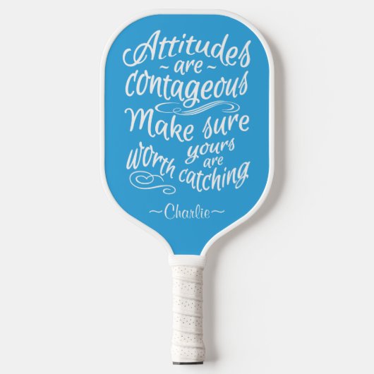 ATTITUDES custom name & color Pickleball Paddle (Vorderseite)