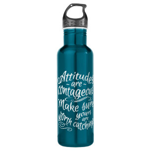 ATTITUDES individuelle Name motivierend Wasserflas Trinkflasche