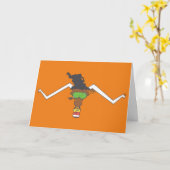 Attitudinand Animals® Lone Star Steer Halloween Karte (Gelbe Blume)