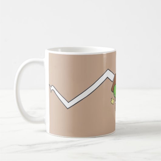 Attitudinous Animals® einzige Stern-Ochse-Tasse Kaffeetasse (Links)