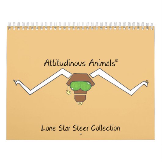 Attitudinous Animals® Lone Star Steer Kalender (Titelbild)