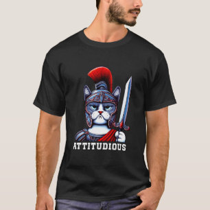 ATTITUDIOUS Katze Griechischer Römischer Gott Glad T-Shirt